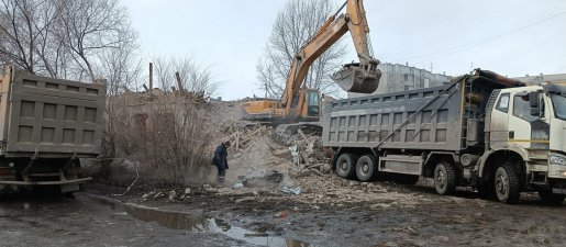 Демонтажные работы спецтехникой (экскаваторы, гидроножницы) стоимость услуг и где заказать - Комсомольск-на-Амуре