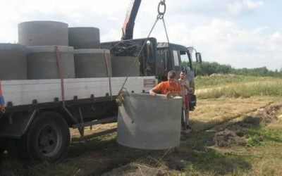 Перевозка бетонных колец и колодцев манипулятором - Хабаровск, цены, предложения специалистов
