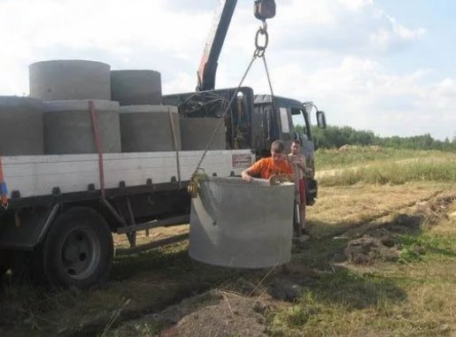 Перевозка бетонных колец и колодцев манипулятором стоимость услуг и где заказать - Хабаровск